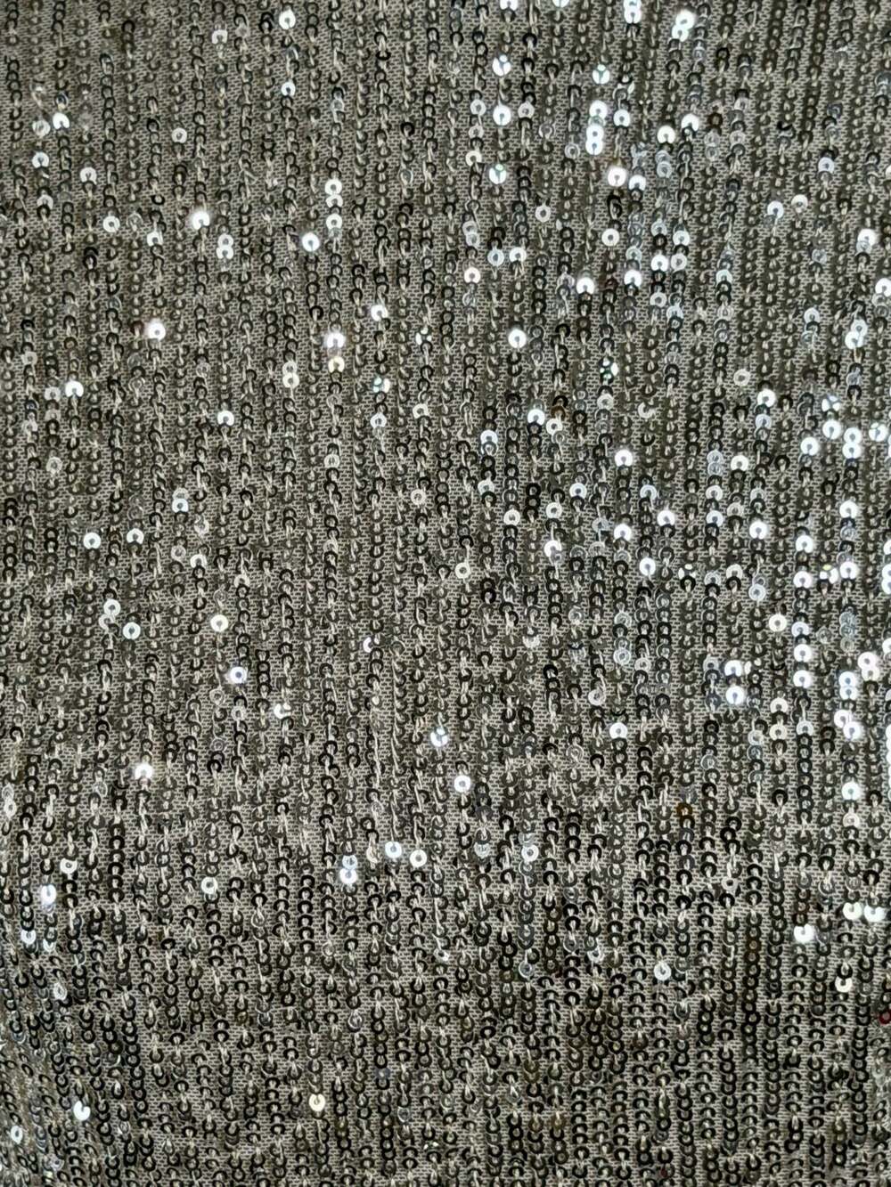 Eliza J Sequin Flutter Sleeve Sheath Dress in Silver - Picture 2 of 12